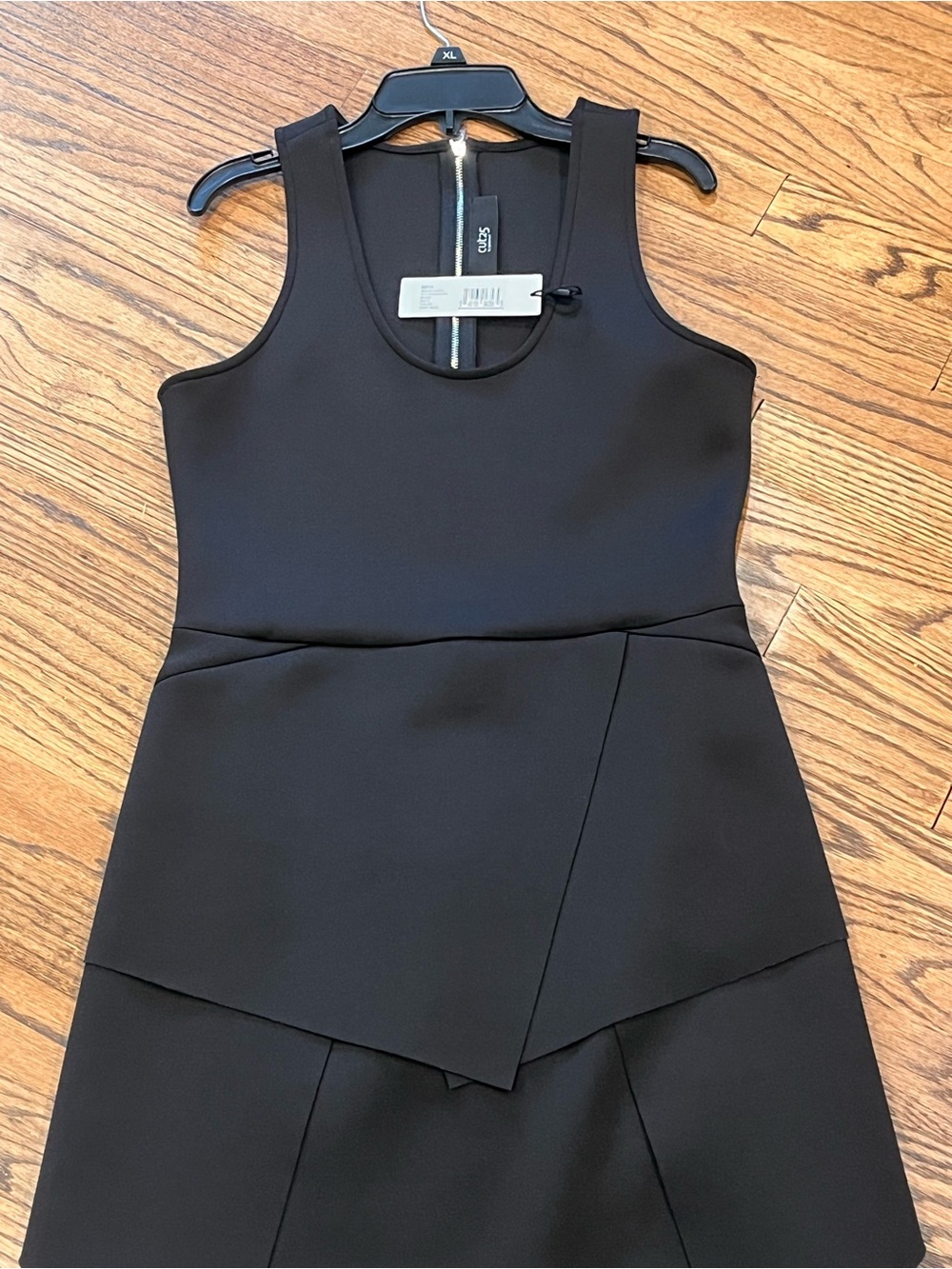Cut25 by yigal azrouël Black Sleeveless Layered Mini Dress